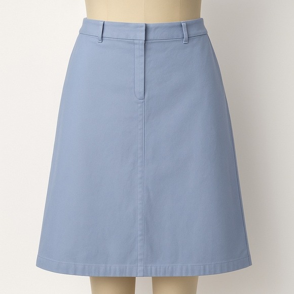 Allen Allen Dresses & Skirts - Vintage Allen USA Y2K Preppy Midi Skirt Sz 6 Pastel Blue Clean Girl Euro Scandi